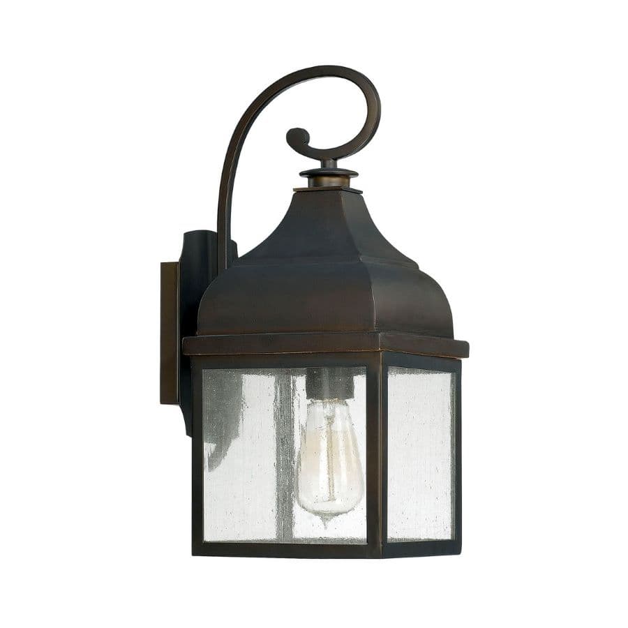 Bryce 1 Light Outdoor Wall Lantern in Old Bronze-img-1