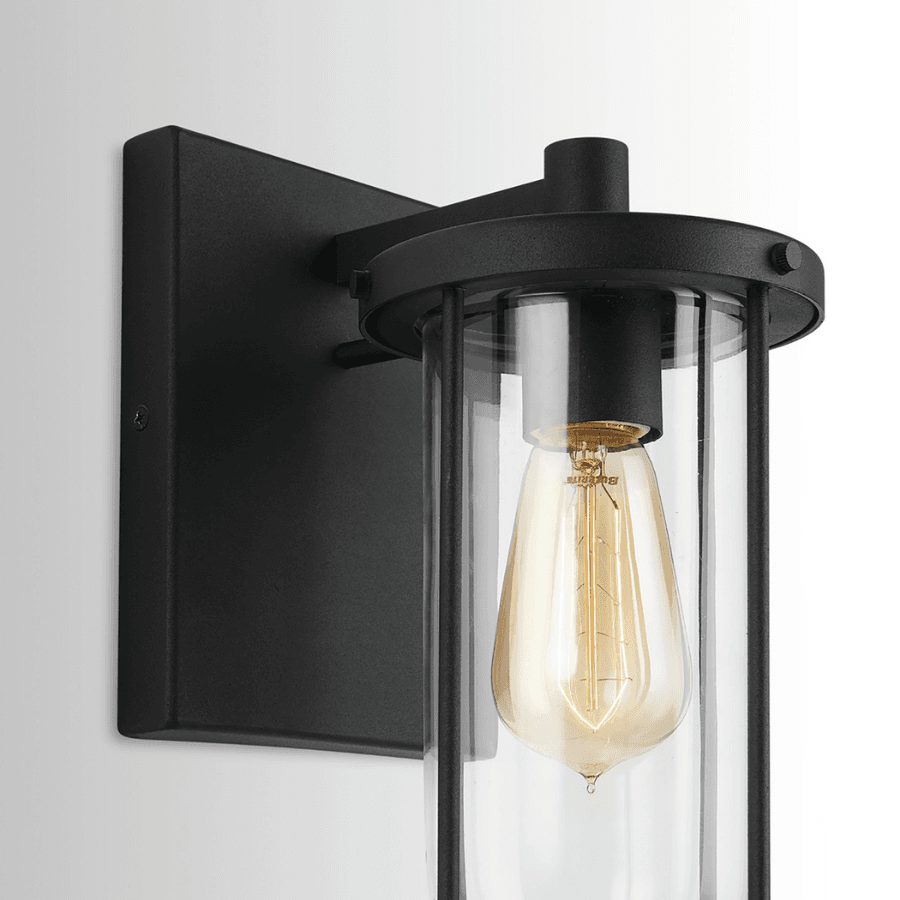 Loxley 1 Light Outoor Wall Lantern - Small in Black-img-3