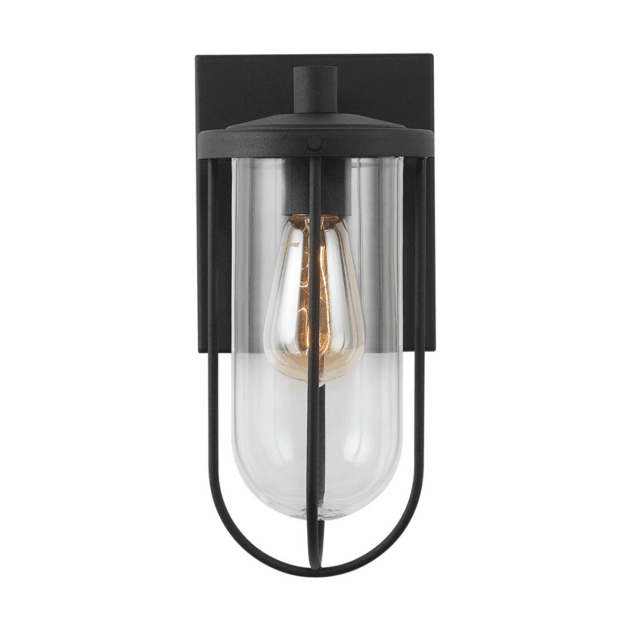 Loxley 1 Light Outoor Wall Lantern - Small in Black-img-4