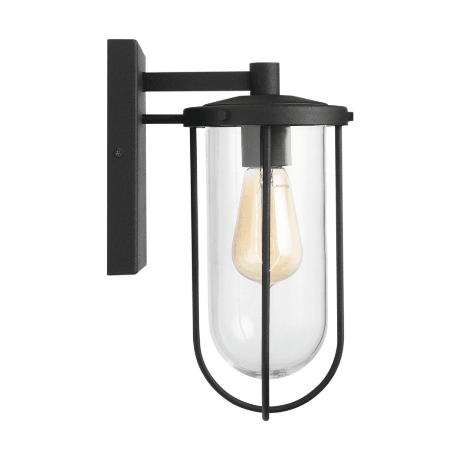 Loxley 1 Light Outoor Wall Lantern - Small in Black-img-5