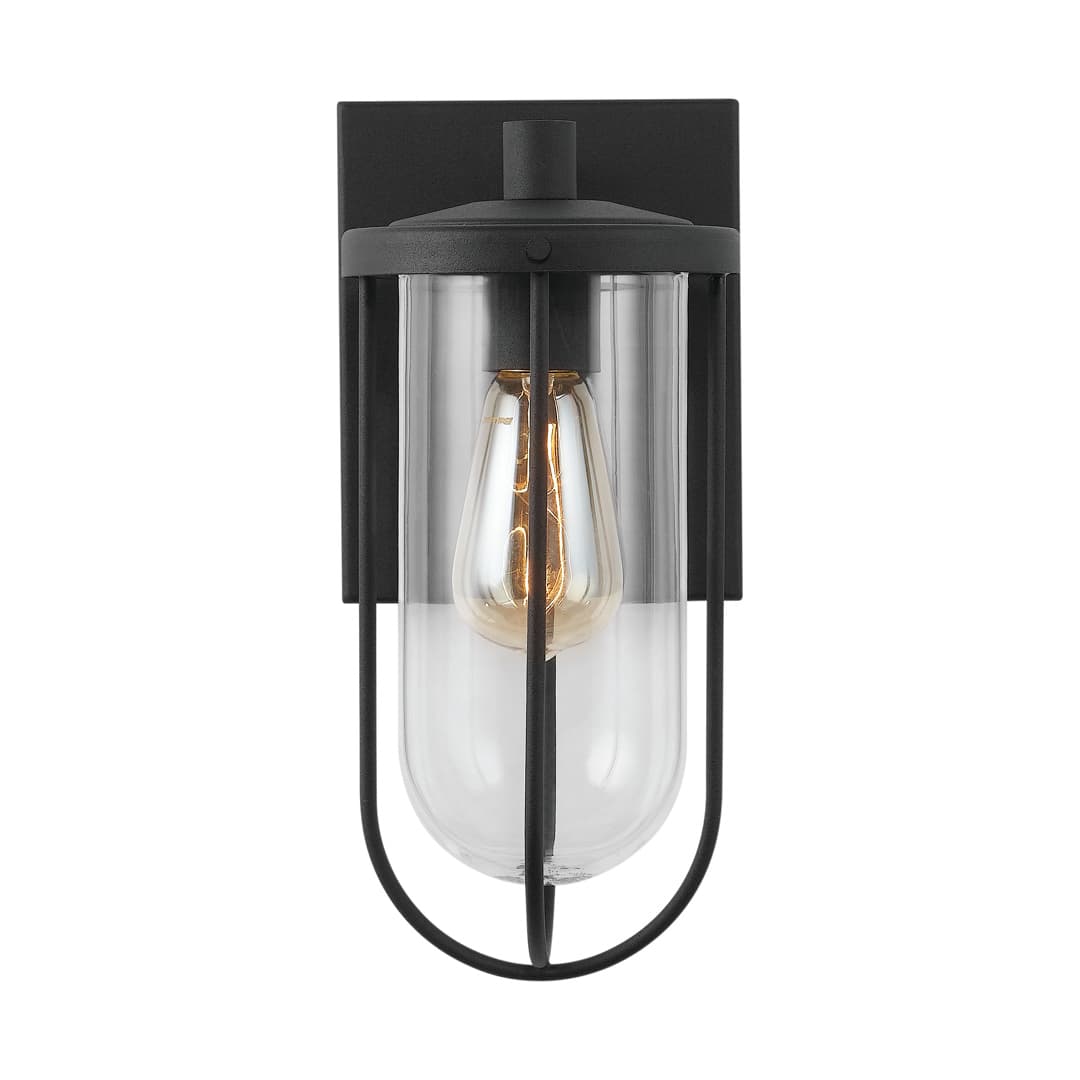 Loxley 1 Light Wall Lantern - Medium in Black-img-3