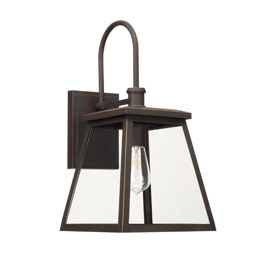 Vern 1 Light Outdoor Wall Lantern in Oiled Bronze-img-1