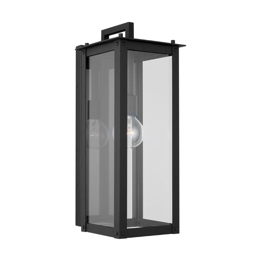 Boman 1 Light Outdoor Wall Lantern - Medium in Black-img-1