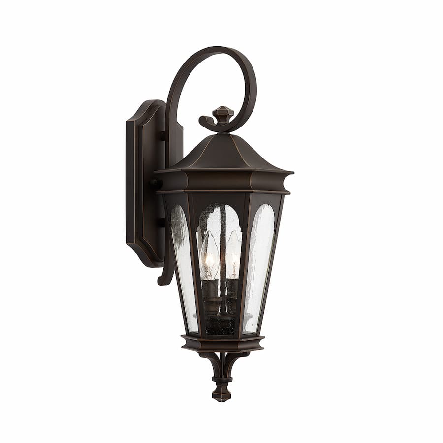 Dylan 2 Light Outdoor Wall Lantern in Oiled Bronze-img-1