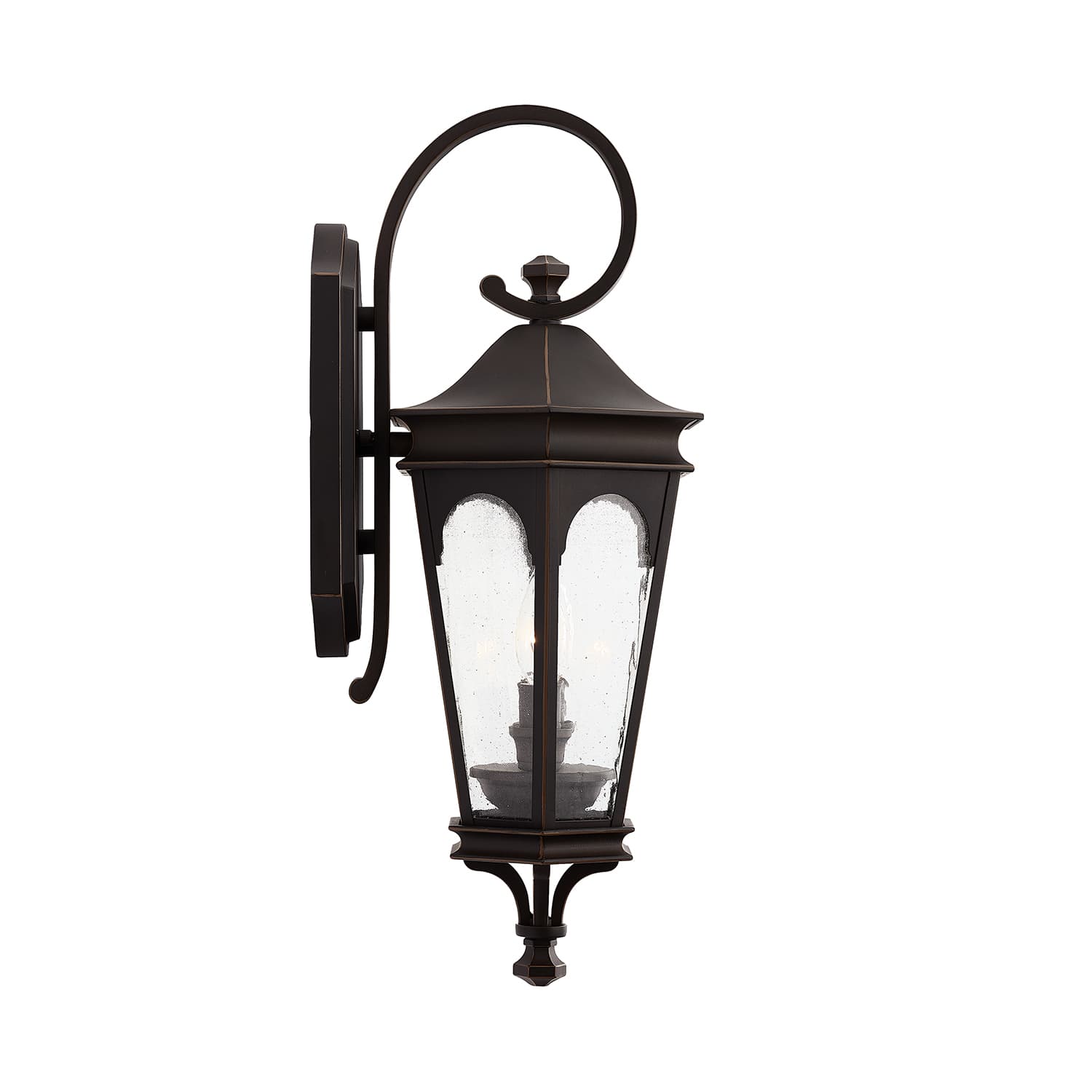 Dylan 2 Light Outdoor Wall Lantern in Oiled Bronze-img-3