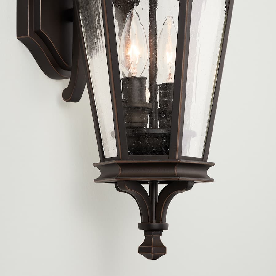 Dylan 2 Light Outdoor Wall Lantern in Oiled Bronze-img-4