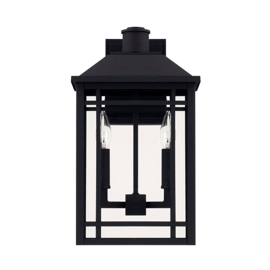 Brady 2 Light Outdoor Wall Lantern in Black-img-1