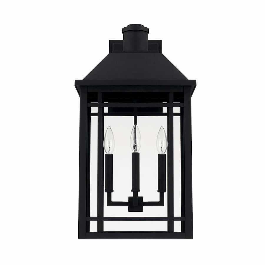 Brady 3 Light Outdoor Wall Lantern in Black-img-1