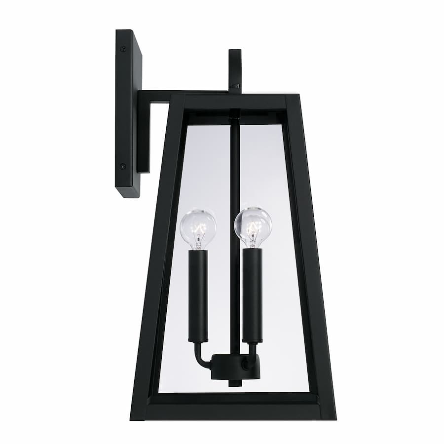 Lewis 3 Light Outdoor Wall Lantern - Medium in Black-img-4