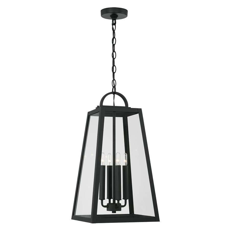 Lewis 4 Light Outdoor Hanging Lantern in Black-img-2
