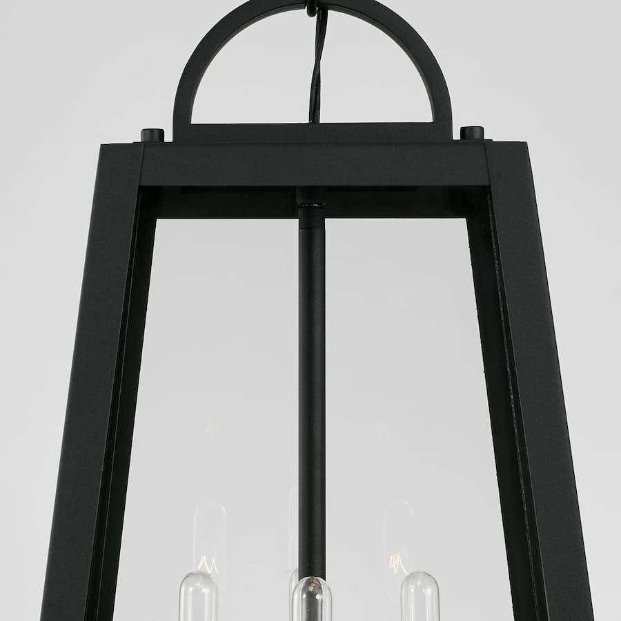 Lewis 4 Light Outdoor Hanging Lantern in Black-img-3
