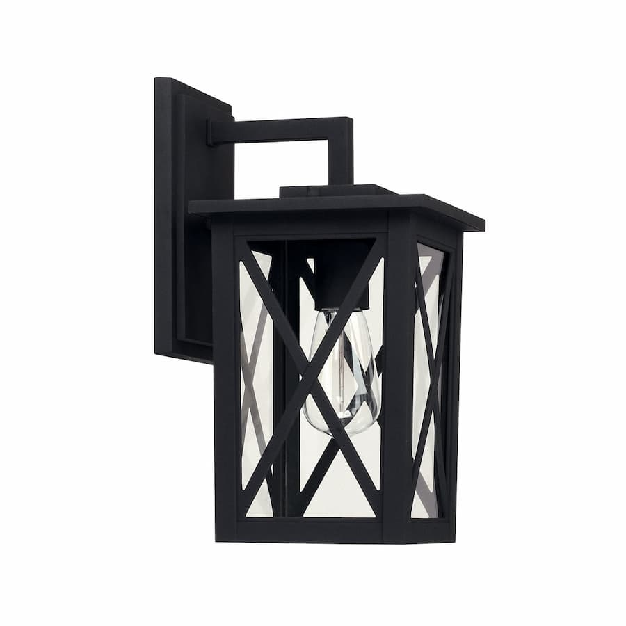 Avonport 1 Light Outdoor Wall Lantern in Black-img-2