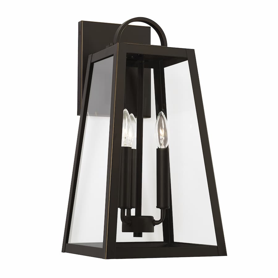 Lewis 3 Light Wall Lantern - Medium in Oiled Bronze-img-1