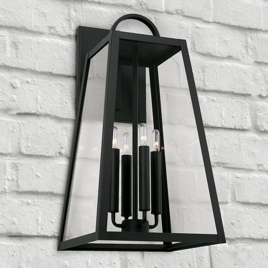 Lewis 4 Light Outdoor Wall Lantern - Large in Black-img-1
