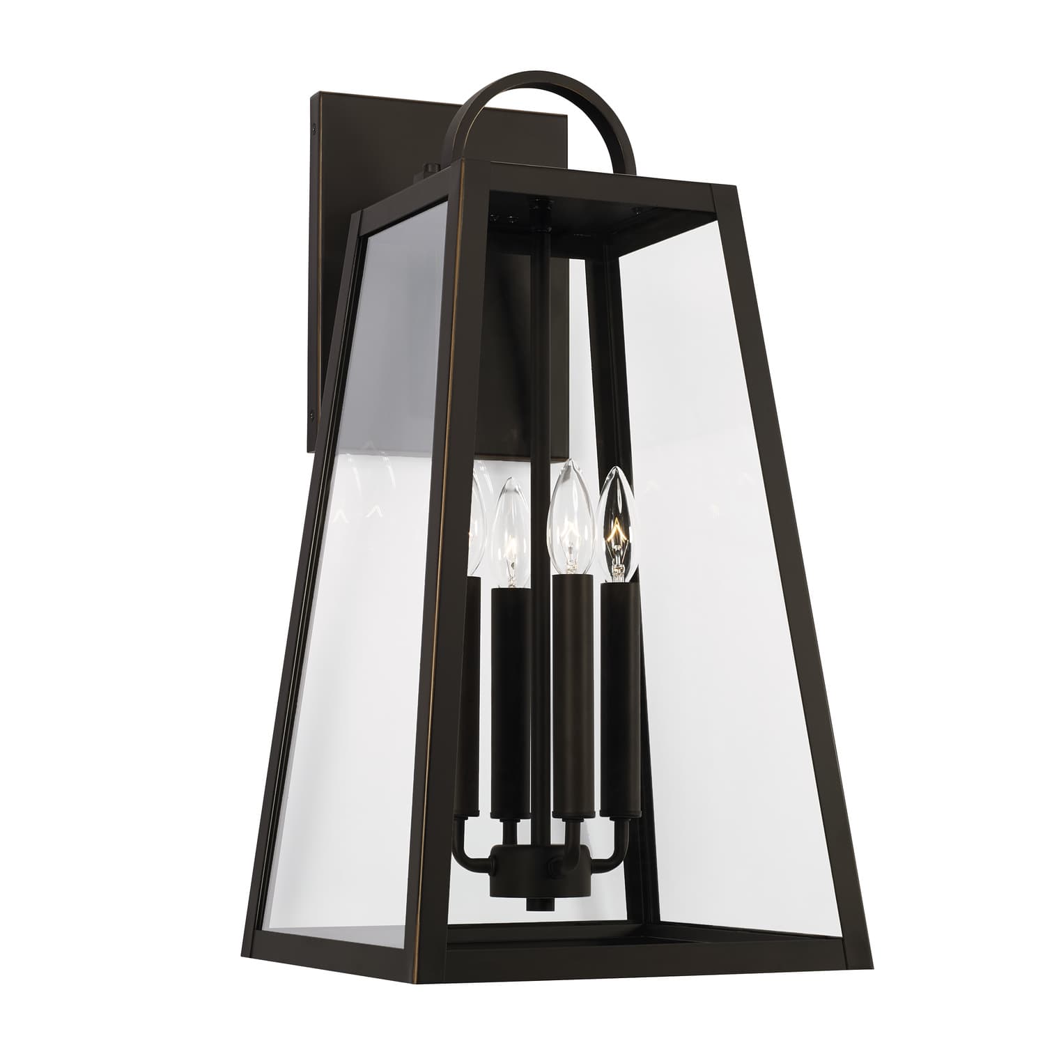Lewis 4 Light Wall Lantern - Large in Oiled Bronze-img-2