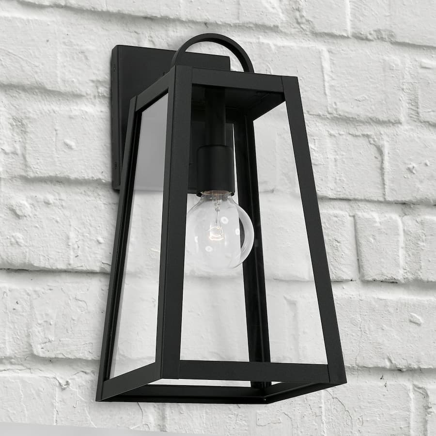 Lewis 1 Light Outdoor Wall Lantern - Small in Black-img-1