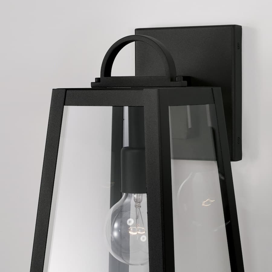 Lewis 1 Light Outdoor Wall Lantern - Small in Black-img-2