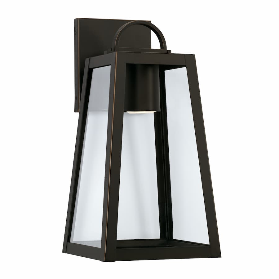 Lewis 1 Light Outdoor Down Light Lantern - Small in Oiled Bronze-img-1