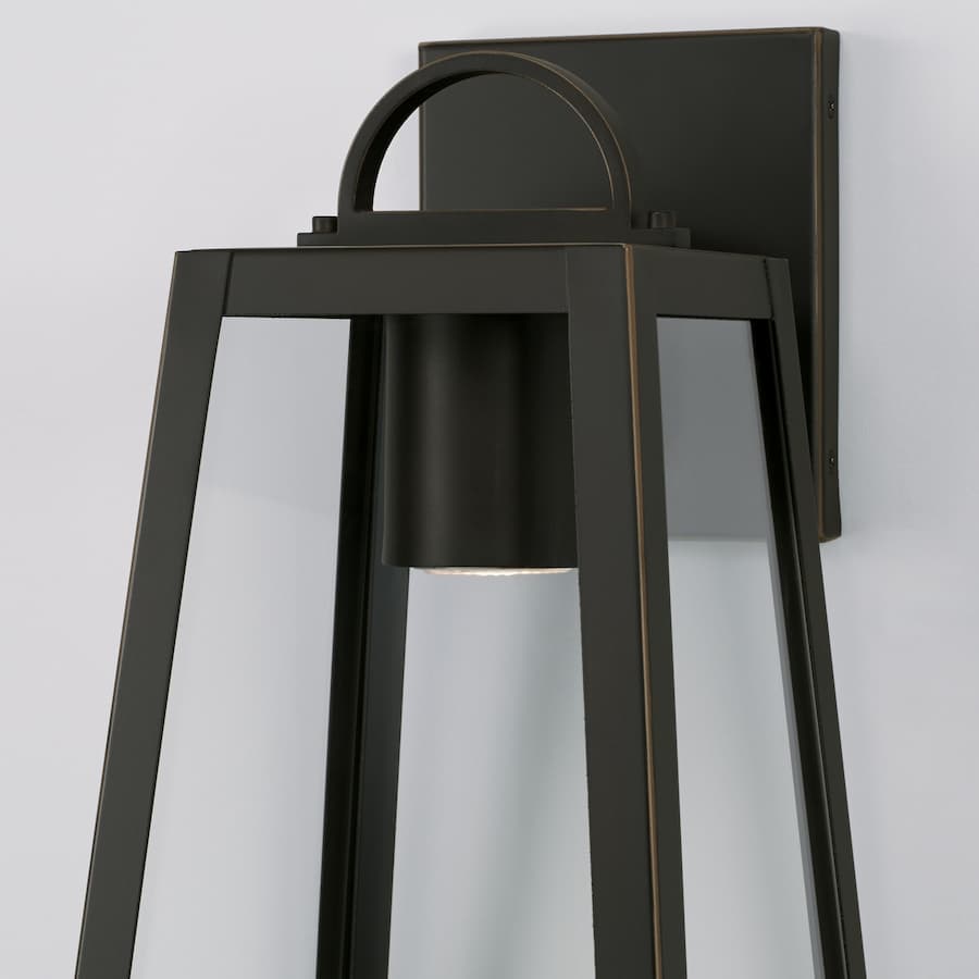 Lewis 1 Light Outdoor Down Light Lantern - Small in Oiled Bronze-img-2