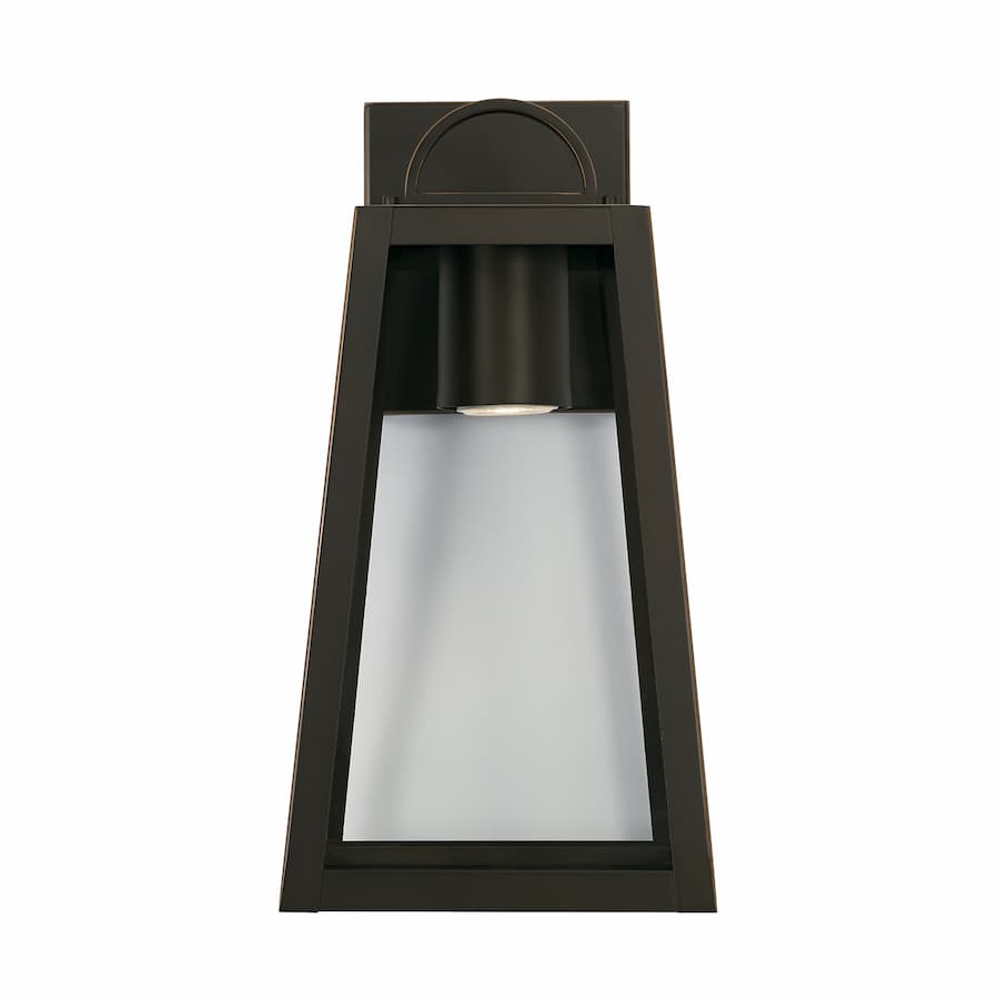 Lewis 1 Light Outdoor Down Light Lantern - Small in Oiled Bronze-img-3