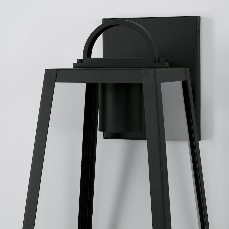 Lewis 1 Light Outdoor Down Light Lantern - Medium in Black-img-2