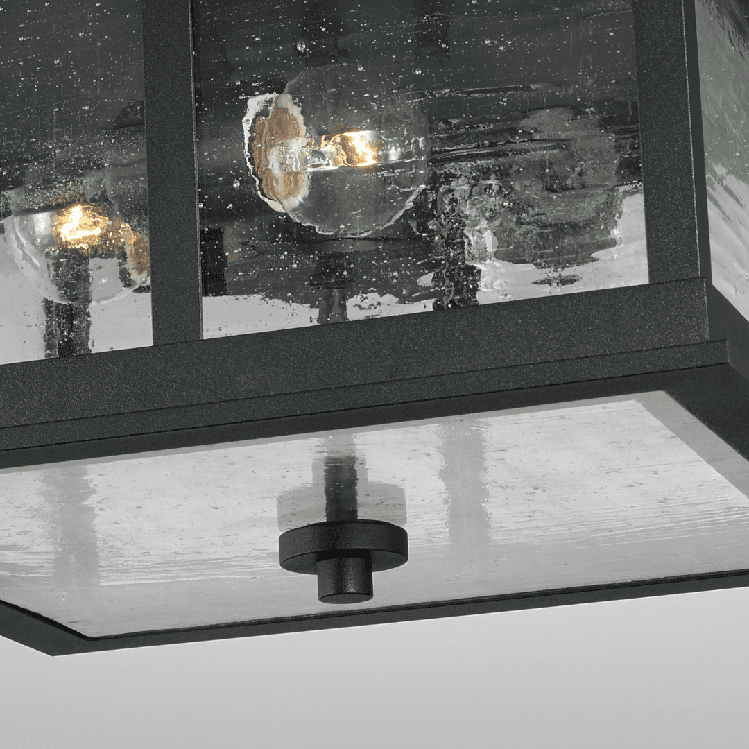 Russell 3 Light Outdoor Flush-Mount in Black-img-4