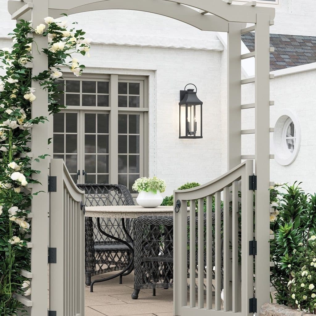 Cole 4 Light Outdoor Wall Lantern - Extra Large in Black-img-6