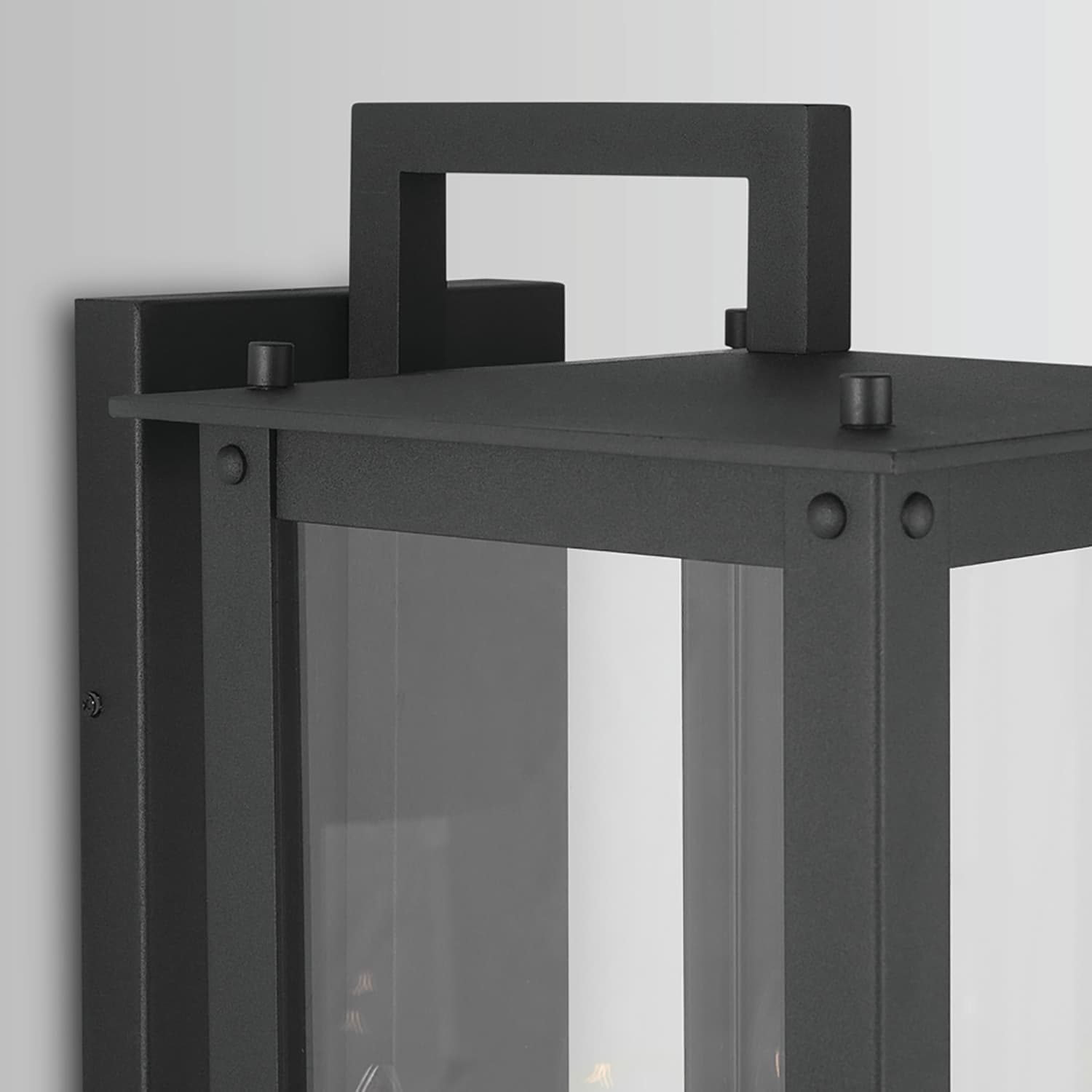 Boman 4 Light Outdoor Wall Lantern - Large in Black-img-3