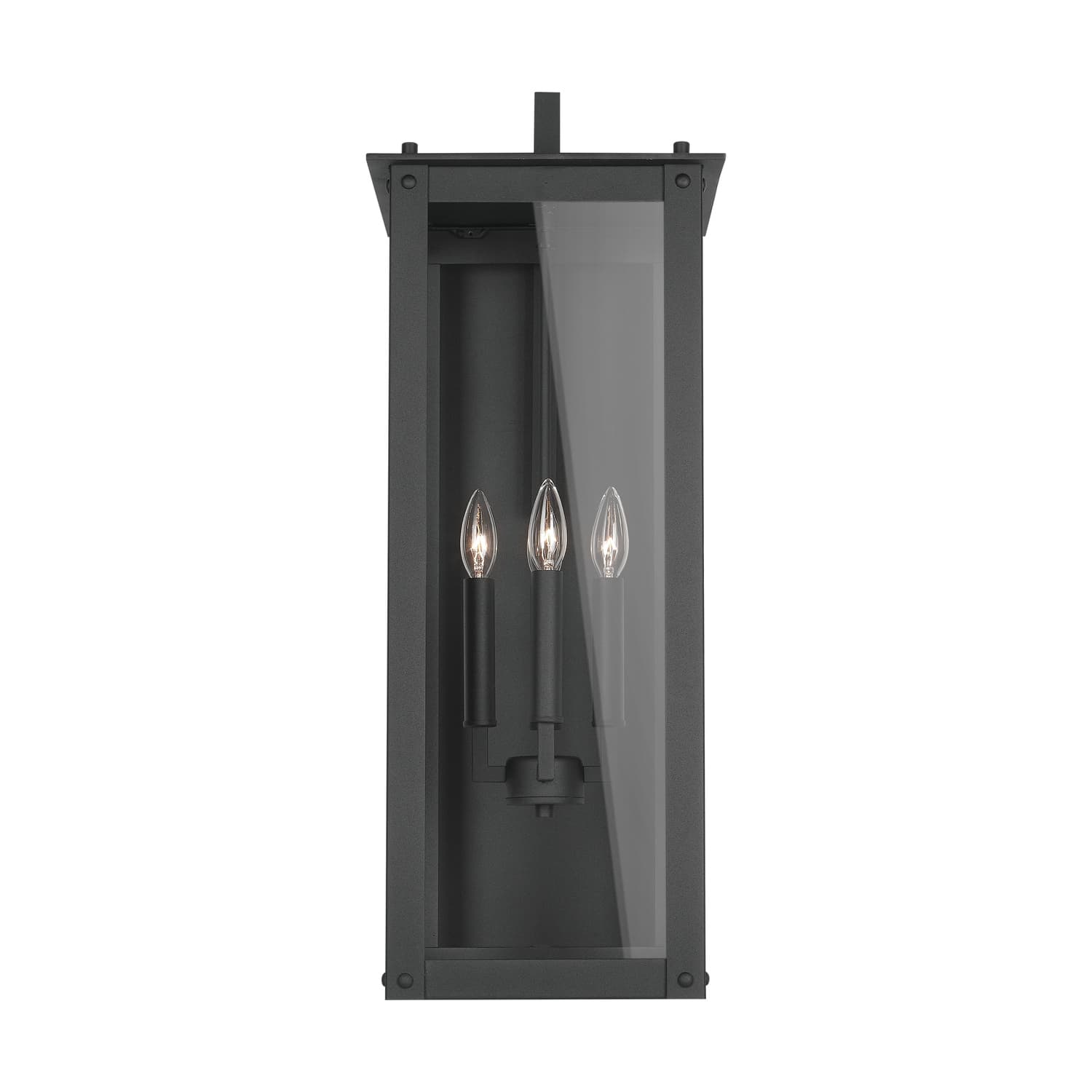 Boman 4 Light Outdoor Wall Lantern - Large in Black-img-4