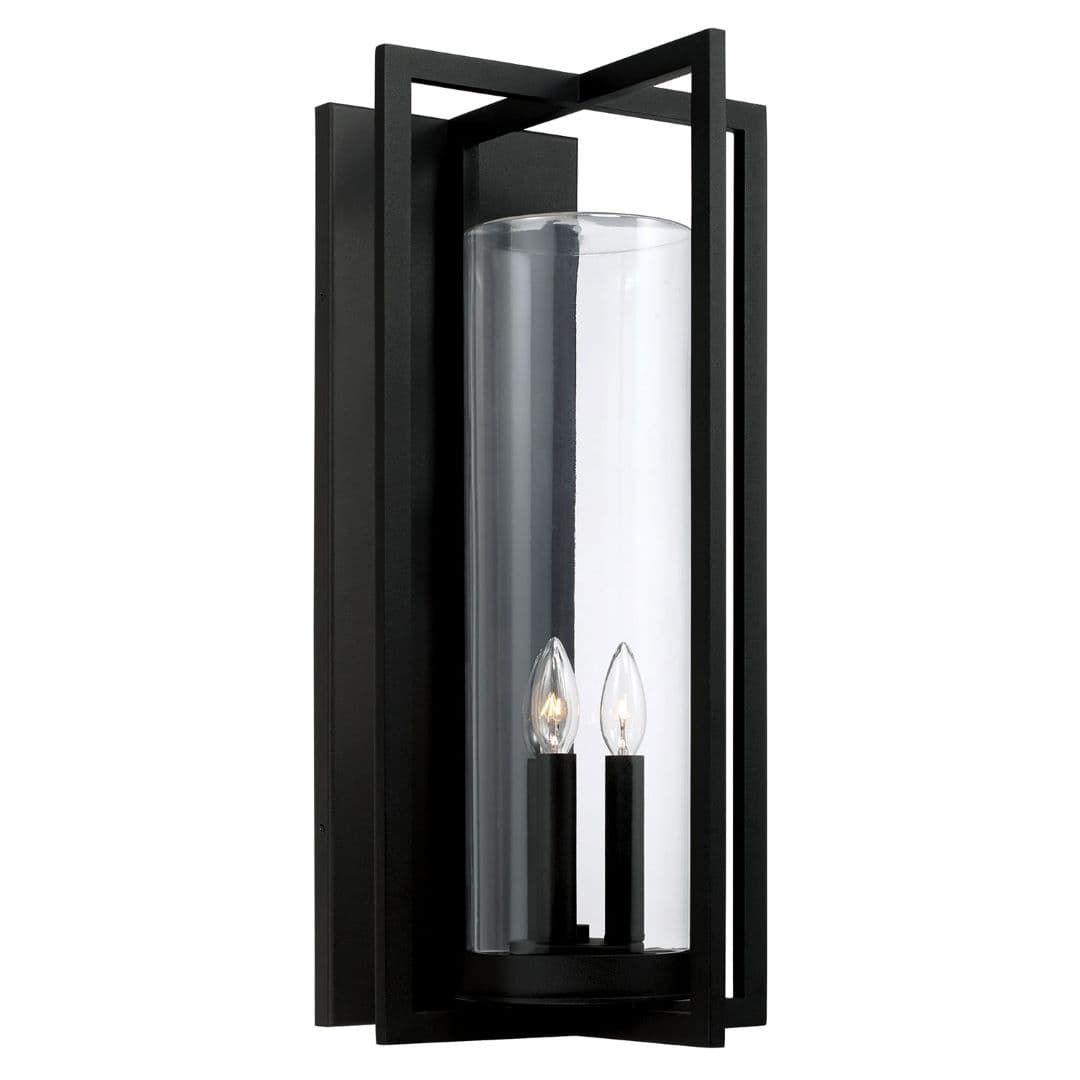 Karter 3 Light Wall Lantern in Black-img-5