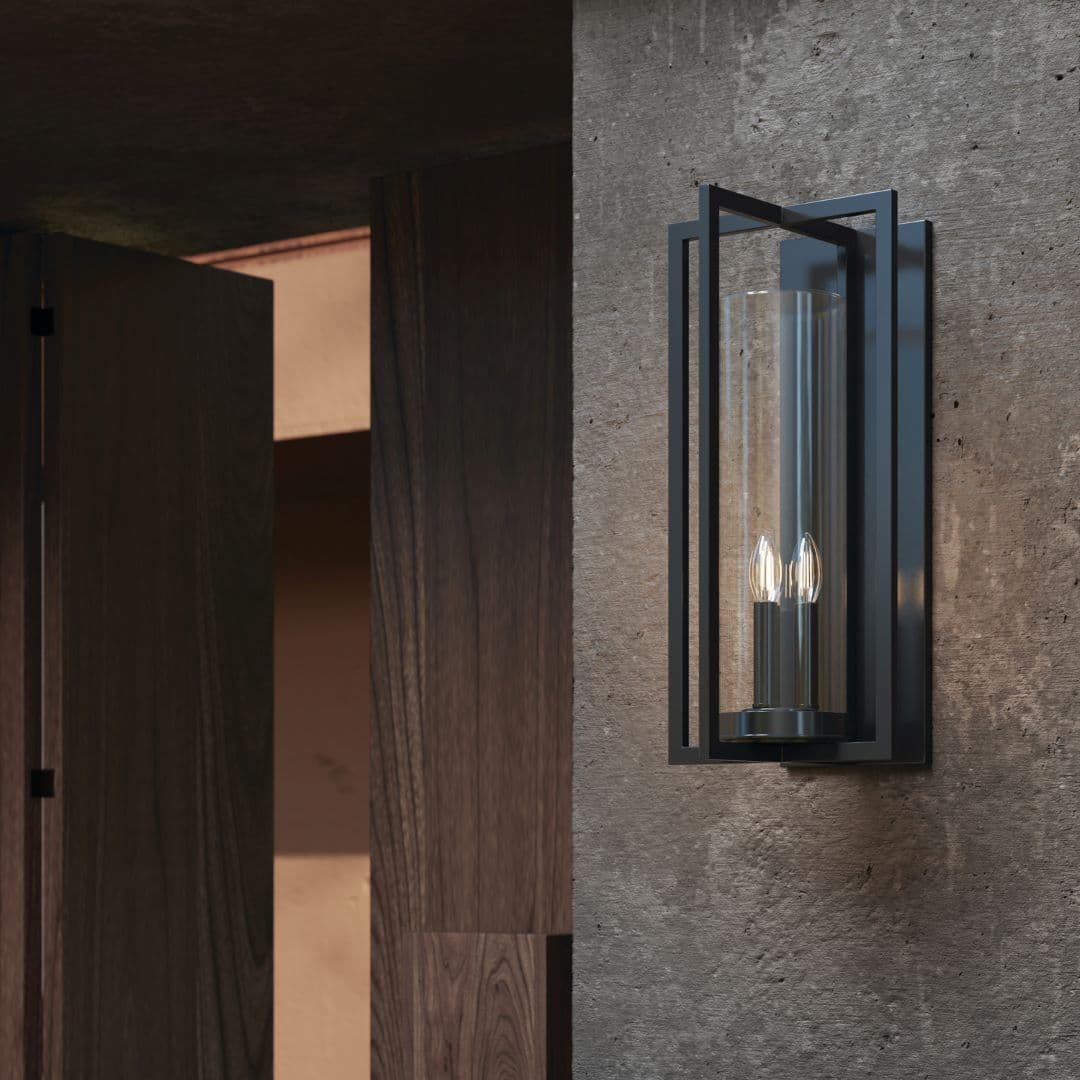 Karter 3 Light Wall Lantern in Black-img-7