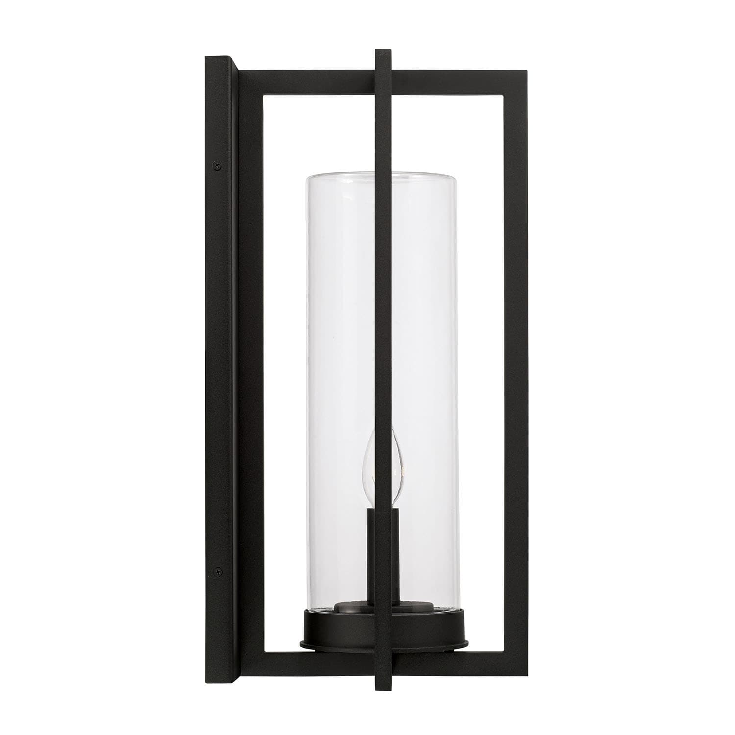 Karter 2 Light Outdoor Wall Lantern in Black-img-5