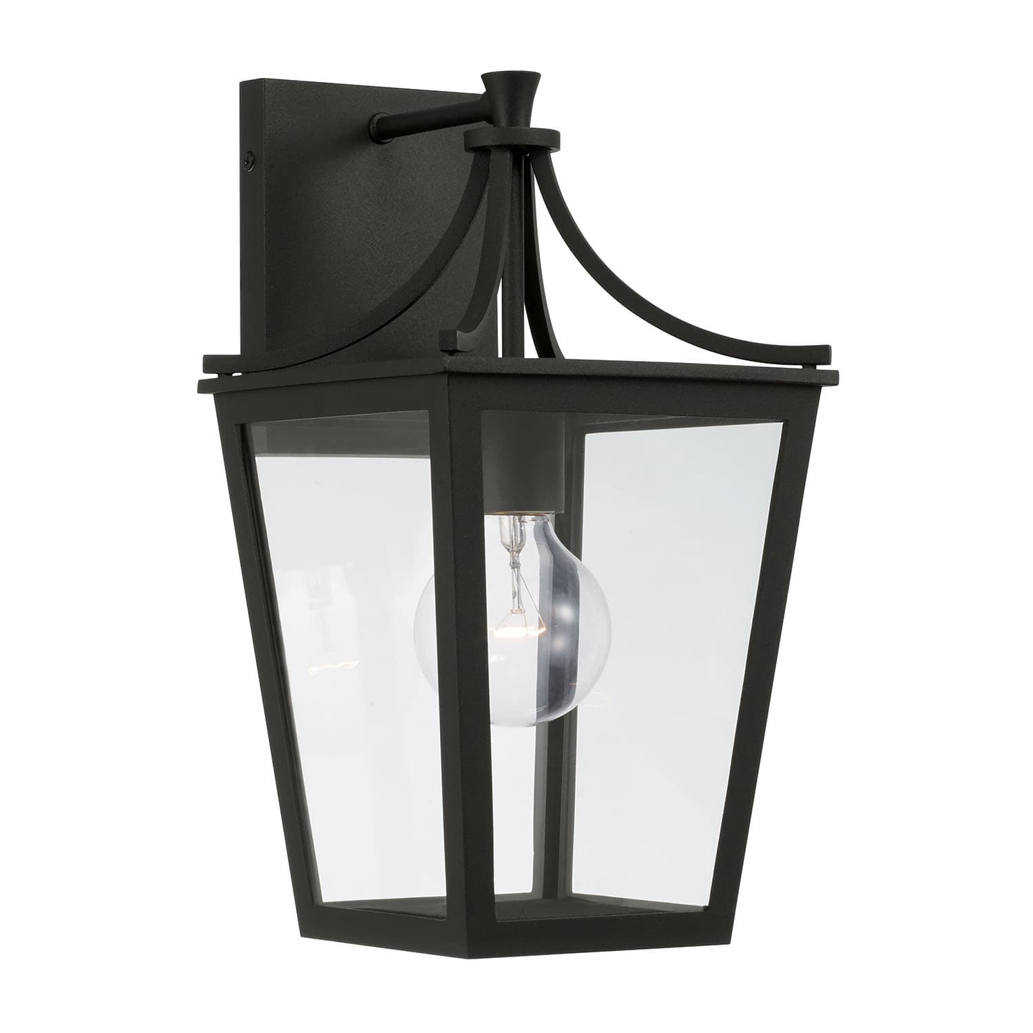 Firth 1 Light Outdoor Wall Lantern in Black-img-2