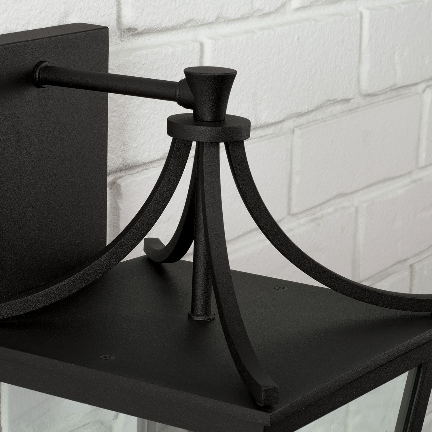 Firth 1 Light Outdoor Wall Lantern in Black-img-3
