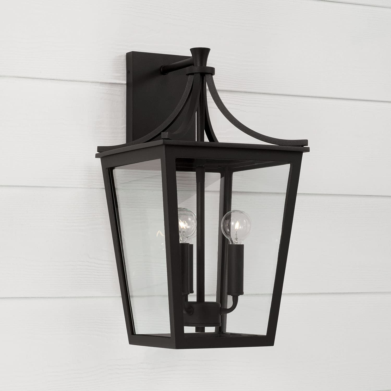 Firth 3 Light Outdoor Wall Lantern in Black-img-1