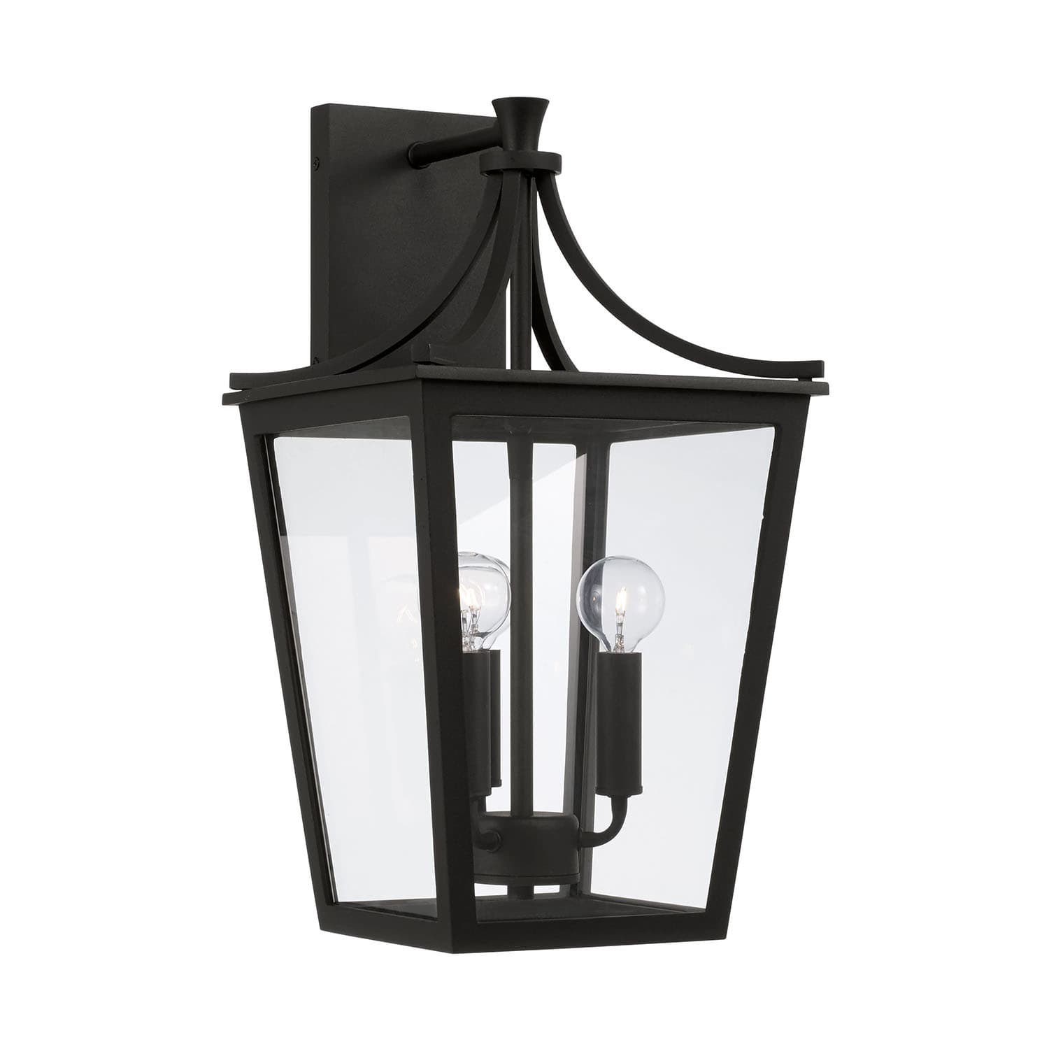 Firth 3 Light Outdoor Wall Lantern in Black-img-2