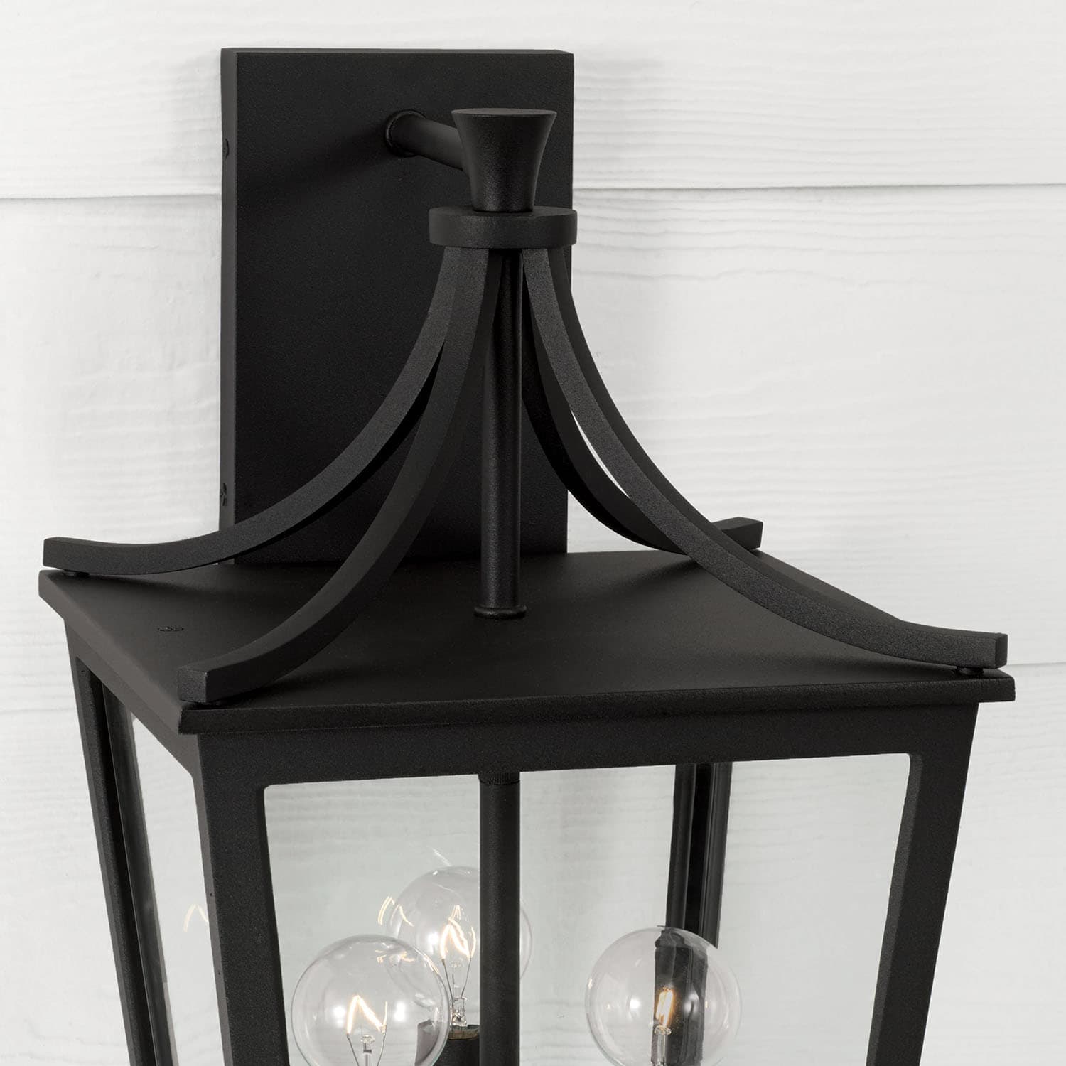 Firth 3 Light Outdoor Wall Lantern in Black-img-3