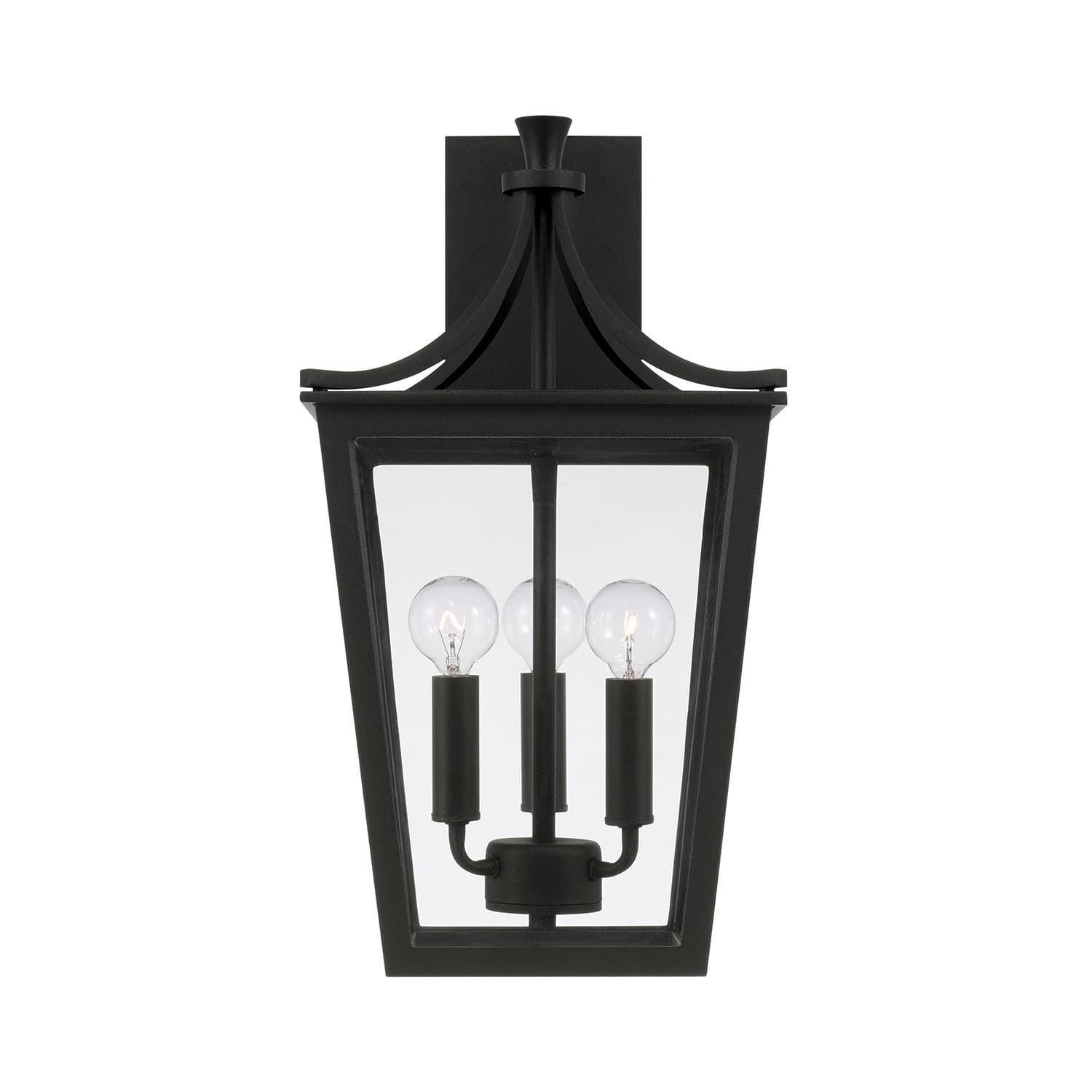 Firth 3 Light Outdoor Wall Lantern in Black-img-4