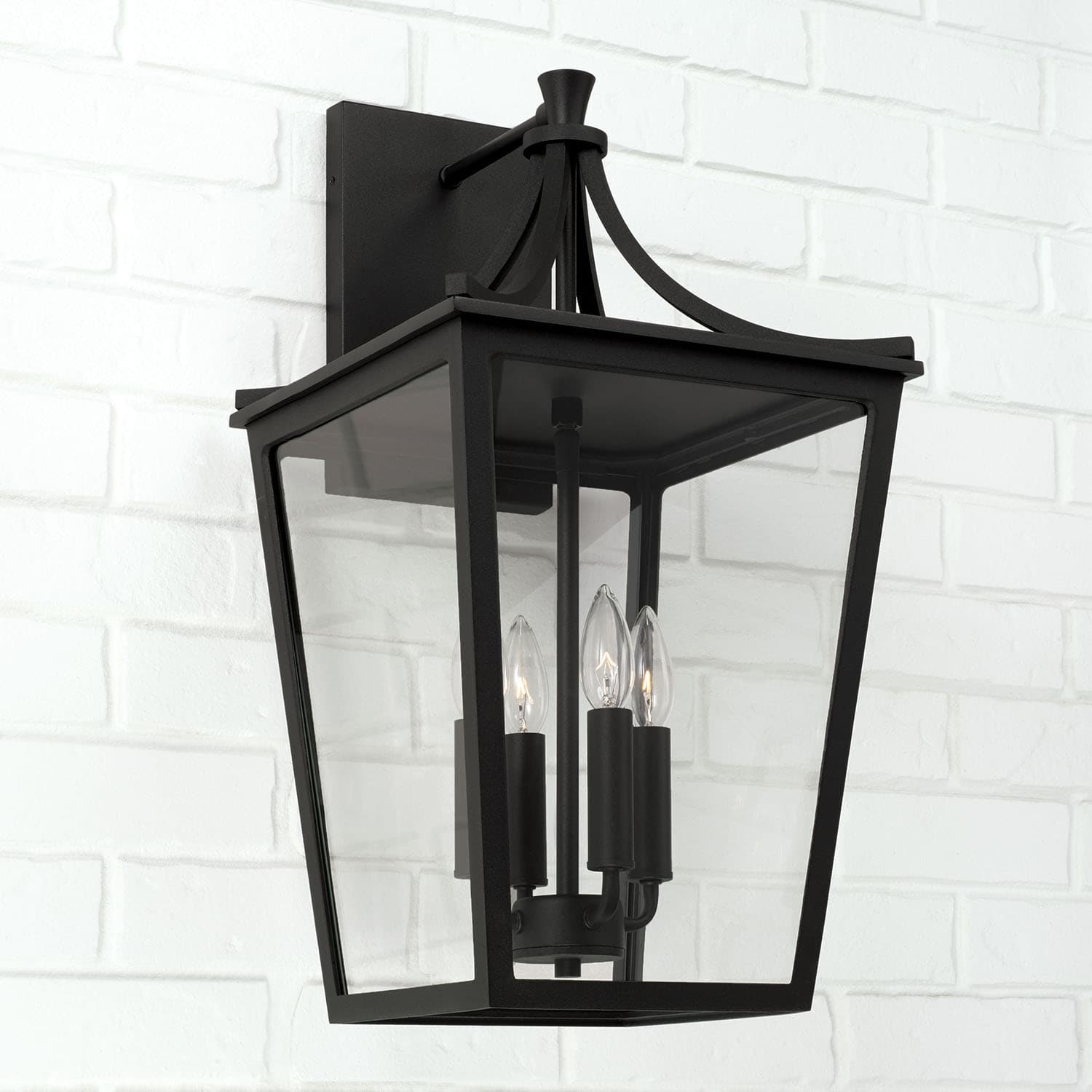 Firth 4 Light Outdoor Wall Lantern in Black-img-1