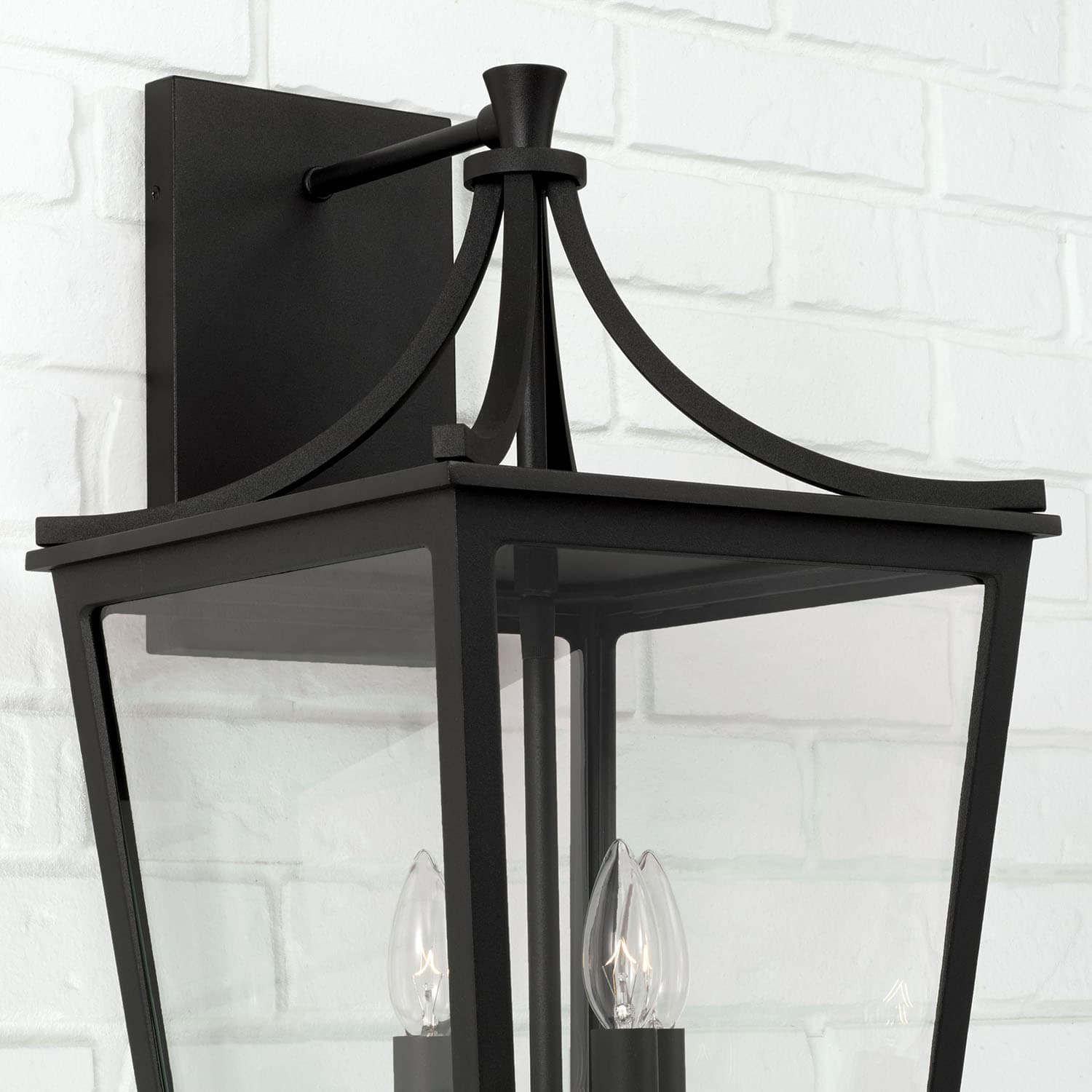 Firth 4 Light Outdoor Wall Lantern in Black-img-3