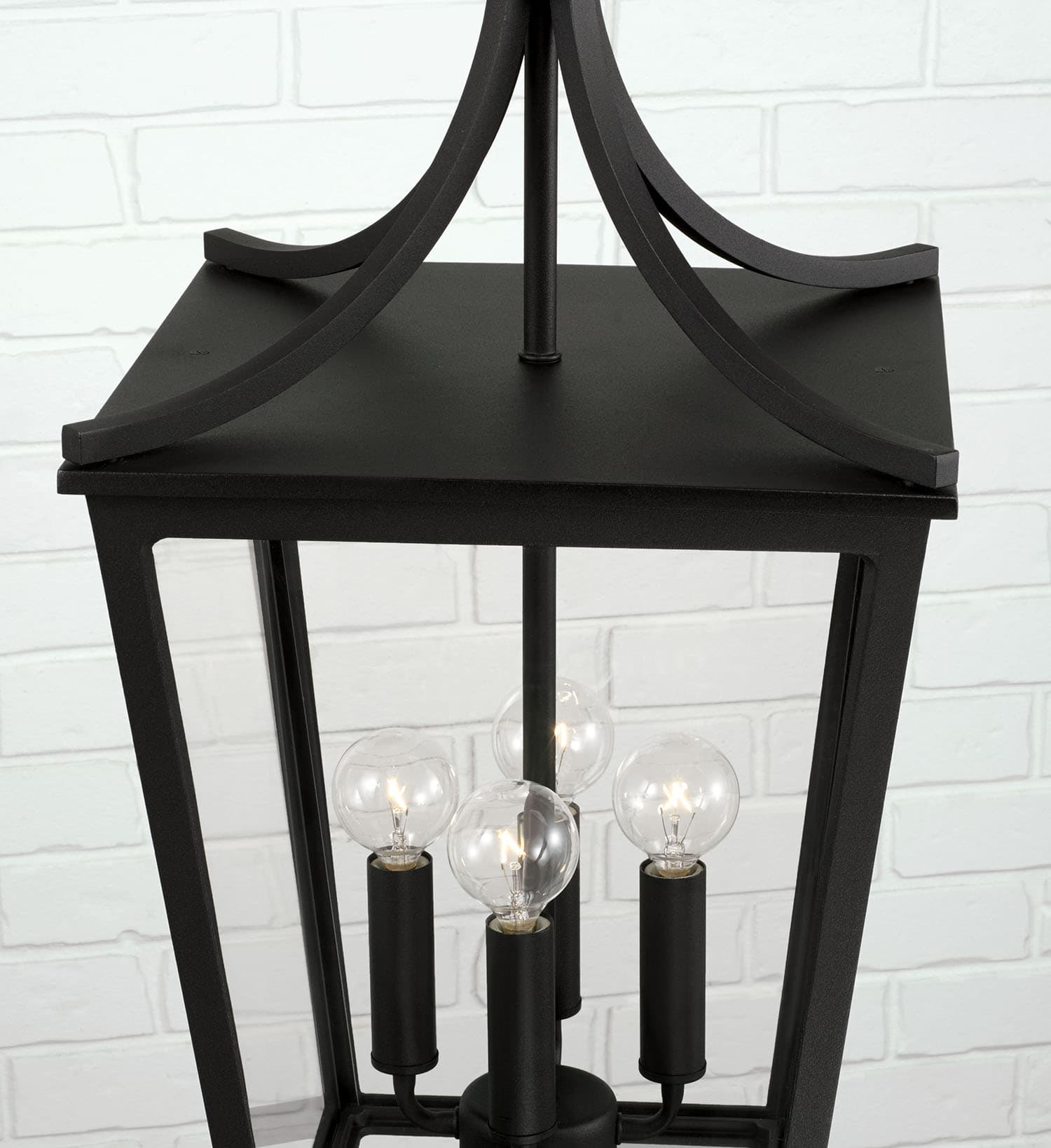 Firth 4 Light Outdoor Hanging Lantern in Black-img-3