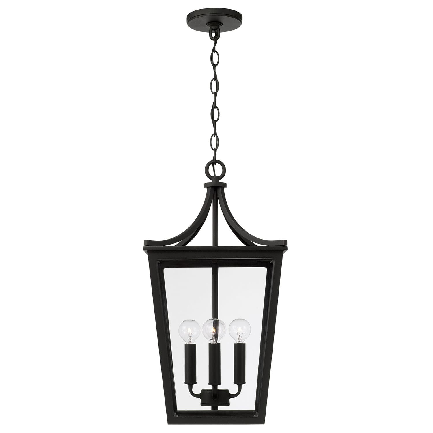 Firth 4 Light Outdoor Hanging Lantern in Black-img-4