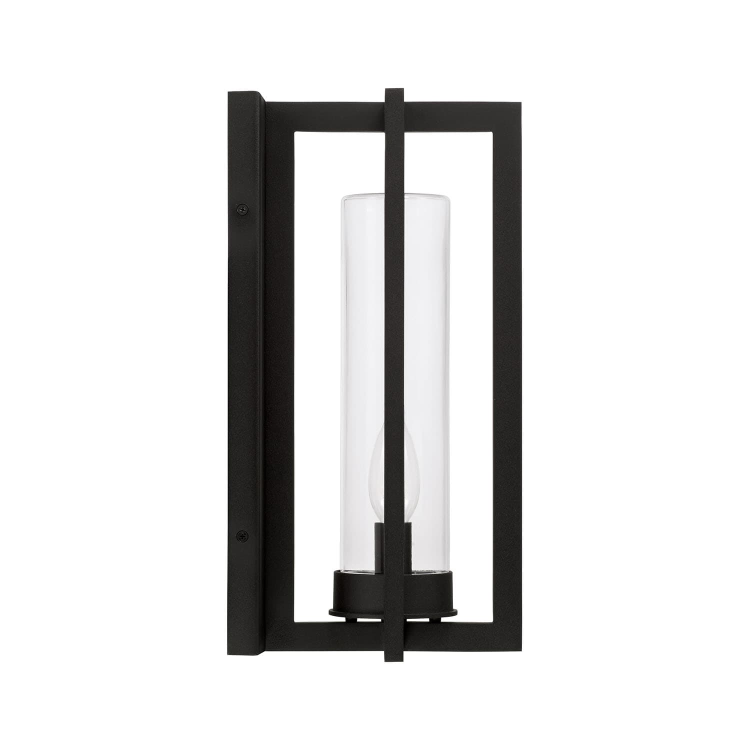Karter 1 Light Outdoor Wall Lantern in Black-img-5