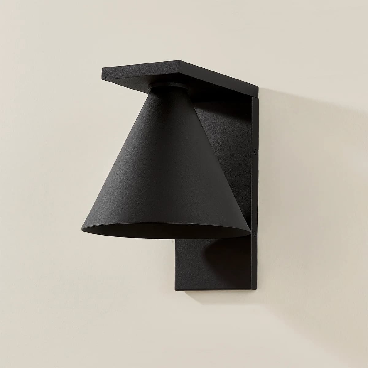 Tovan 1 Light Outdoor Wall Light - Small in Textured Black-img-2