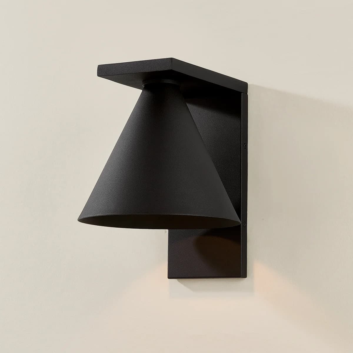 Tovan 1 Light Outdoor Wall Light - Small in Textured Black-img-3