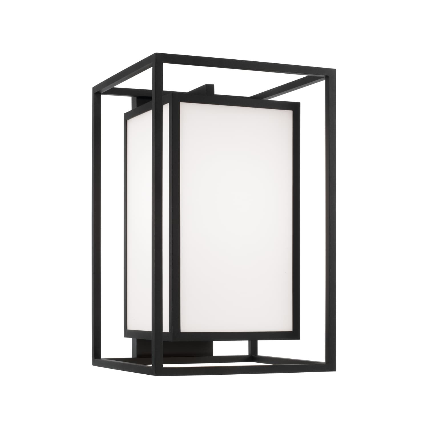 Merlo 1 Light Outdoor Wall Light - Large in Black-img-2