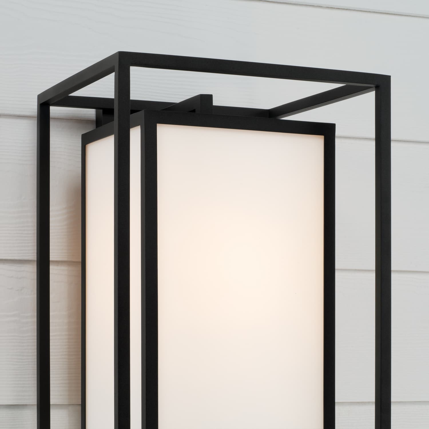 Merlo 1 Light Outdoor Wall Light - Large in Black-img-3