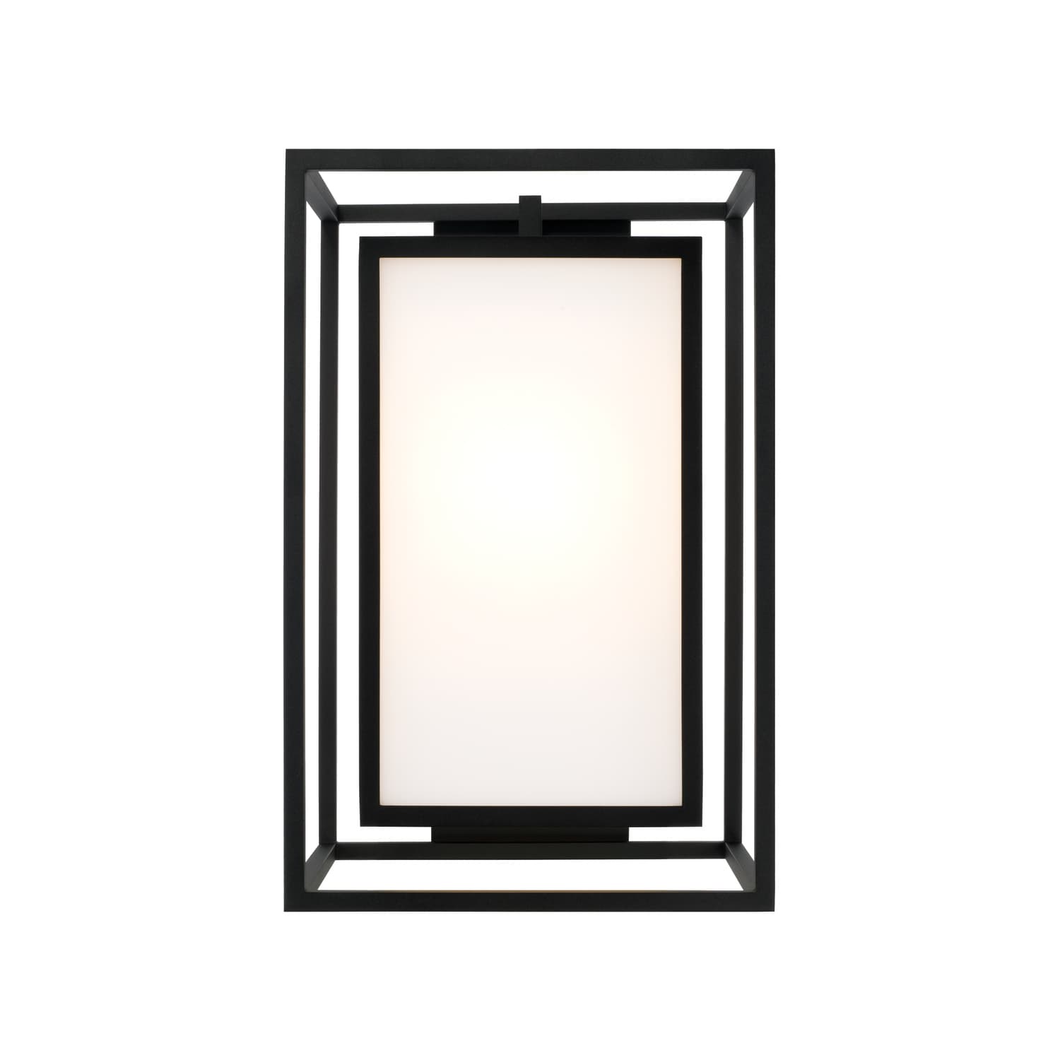 Merlo 1 Light Outdoor Wall Light - Large in Black-img-4