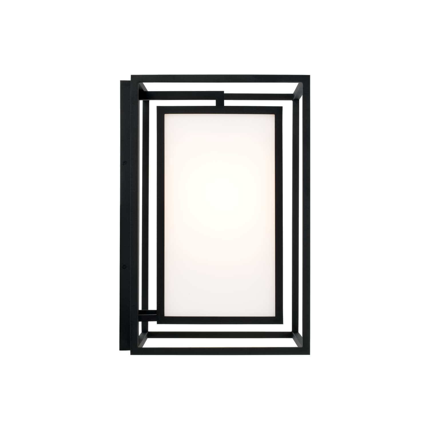 Merlo 1 Light Outdoor Wall Light - Large in Black-img-5