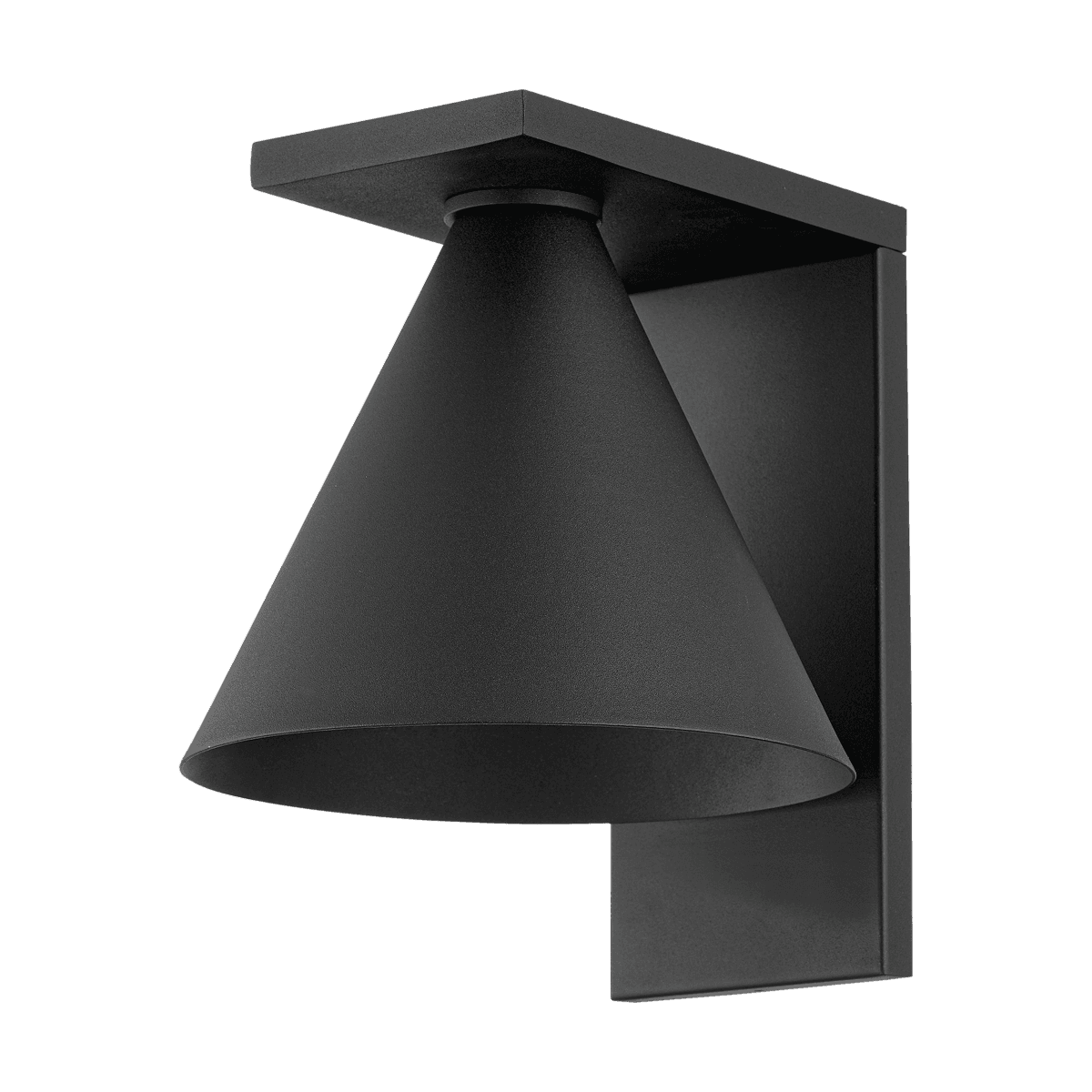 Tovan 1 Light Outdoor Wall Sconce - Large In Textured Black-img-2